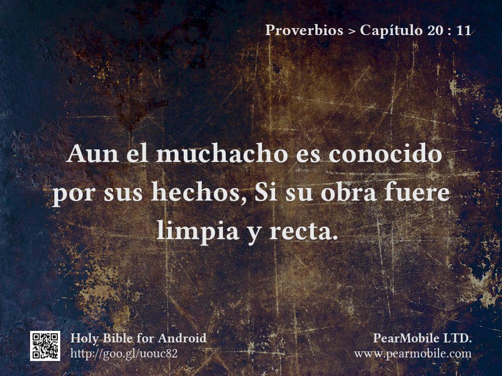 Proverbios, Capítulo 20:11